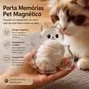Porta Memórias Pet Magnético – Cápsula Decorativa para Pelinhos de Gatos e Cachorros