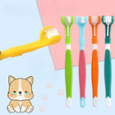 Escova de Dente Pet com 3 Pontas para Limpeza de Gengiva