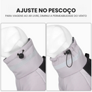 Jaqueta Impermeável Colar Alto para Cachorros