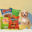 Brinquedo Almofada Salgadinhos Divertidos para Cachorros