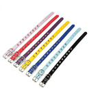 Coleira Colar Pet Couro com Spikes Cravejado para Cachorros