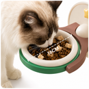 Comedouro Elevado 2 em 1 para Gatos e Cães Pequenos | Tigela Ergonômica de Parede ou de Mesa com Pote em Aço Inoxidável