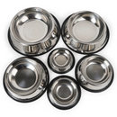 Comedouro Tigela de Aço Inoxidável Antiderrapante para Cães e Gatos
