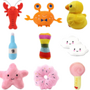 Mini Pelúcia Pet Brinquedo de Apego para Cães e Gatos