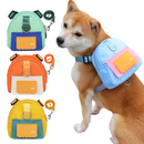 Mochila Pet com Argola e Guia para Passeios Coleira Mochila Multifuncional
