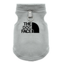 Colete Jaqueta Pet The Dog Face Flanelada Acolchoada