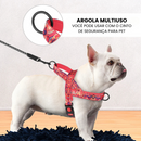 Coleira Peitoral Confort para Cachorros com 2 Argolas para Guia