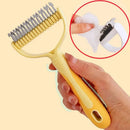 Escova Removedora de Pelos e Desembaraçadora Premium Dupla Face para Cães e Gatos