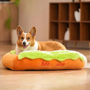 Cama Pet Hot Dog Ultra Macia e Lavável para Cães e Gatos Confortável