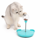 Brinquedo Interativo Porta Petiscos para Gatos e Cães Alimentador Lento com Bola Dispensadora de Ração