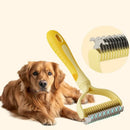 Escova Removedora de Pelos e Desembaraçadora Premium Dupla Face para Cães e Gatos