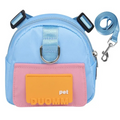 Mochila Pet com Argola e Guia para Passeios Coleira Mochila Multifuncional