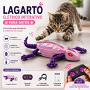 Lagarto Elétrico Interativo para Gatos Brinquedo Inteligente de Caça com Controle Remoto