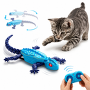 Lagarto Elétrico Interativo para Gatos Brinquedo Inteligente de Caça com Controle Remoto