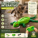 Lagarto Elétrico Interativo para Gatos Brinquedo Inteligente de Caça com Controle Remoto