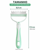Escova Removedora de Pelos e Desembaraçadora Premium Dupla Face para Cães e Gatos