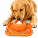 Comedouro Interativo Slow Feed com Bola Rolante e Tapete de Lamber para Cães e Gatos