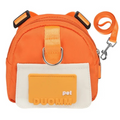 Mochila Pet com Argola e Guia para Passeios Coleira Mochila Multifuncional