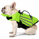 Colete Salva-Vidas para Cachorro com Flutuador de Pescoço, Alça de Resgate e Faixas Refletivas Segurança para Natação, Praia, Piscina e Passeios de Barco