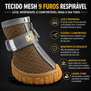 Botas Antiderrapantes para Cães Premium Proteção para Patas com Solado Grosso e Respirável (Kit com 4 Unidades)