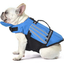 Colete Salva-Vidas para Cachorro com Flutuador de Pescoço, Alça de Resgate e Faixas Refletivas Segurança para Natação, Praia, Piscina e Passeios de Barco
