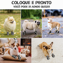 Botas Antiderrapantes para Cães Premium Proteção para Patas com Solado Grosso e Respirável (Kit com 4 Unidades)