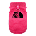 Colete Jaqueta Pet The Dog Face Flanelada Acolchoada