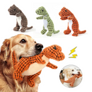 Brinquedo Dinossauro Amigo Pelucia Anti Stress para Cachorro