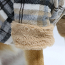 Jaqueta de Frio Pet com Gola e Argola para Guia