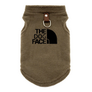 Colete Jaqueta Pet The Dog Face Flanelada Acolchoada