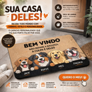 Tapete Capacho Personalizado com Nome e Imagem Pet