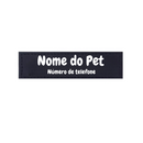 Tag Patch de Identificação K9 para Coleira Peitoral Personalizada 2 Unidades