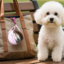 Garrafa Portátil para Água e Ração 2 em 1 para Cães e Gatos Bebedouro em Aço Inoxidável com Alça para Passeios e Viagens 285ml