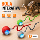 Bola Inteligente Interativa Recarregável para Gatos com Movimento Automático