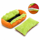 Cama Pet Hot Dog Ultra Macia e Lavável para Cães e Gatos Confortável