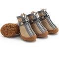 Botas Antiderrapantes para Cães Premium Proteção para Patas com Solado Grosso e Respirável (Kit com 4 Unidades)