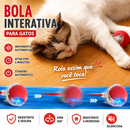 Bola Inteligente Interativa Recarregável para Gatos com Movimento Automático