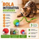 Bola Inteligente Interativa Recarregável para Gatos com Movimento Automático