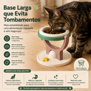 Comedouro Elevado 2 em 1 para Gatos e Cães Pequenos | Tigela Ergonômica de Parede ou de Mesa com Pote em Aço Inoxidável