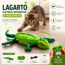Lagarto Elétrico Interativo para Gatos Brinquedo Inteligente de Caça com Controle Remoto