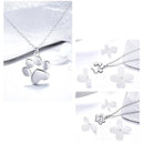 Colar com Pingete PATAS DO AMOR, Prata 925 Original