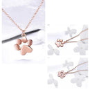 Colar com Pingete PATAS DO AMOR, Prata 925 Original