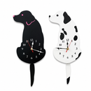 Relógio de Parede Decorativo Cachorro Labrador com Pêndulo Design Moderno em Acrílico Silencioso
