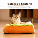 Cama Pet Hot Dog Ultra Macia e Lavável para Cães e Gatos Confortável