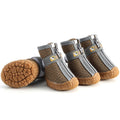 Botas Antiderrapantes para Cães Premium Proteção para Patas com Solado Grosso e Respirável (Kit com 4 Unidades)