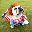 Fantasia Roupinha de Terror Chucky para Cães e Gatos