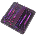 Kit de Tesouras Profissionais Purple Dragon - 7 Peças