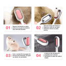 PetEase Escova Relaxante e Removedora de Pelos para Gato e Cachorro