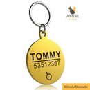 Pingente de Identificação Personalizável para Pets em Aço Inoxidável - Amor PetShop