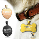 Pingente de Identificação Personalizável para Pets em Aço Inoxidável